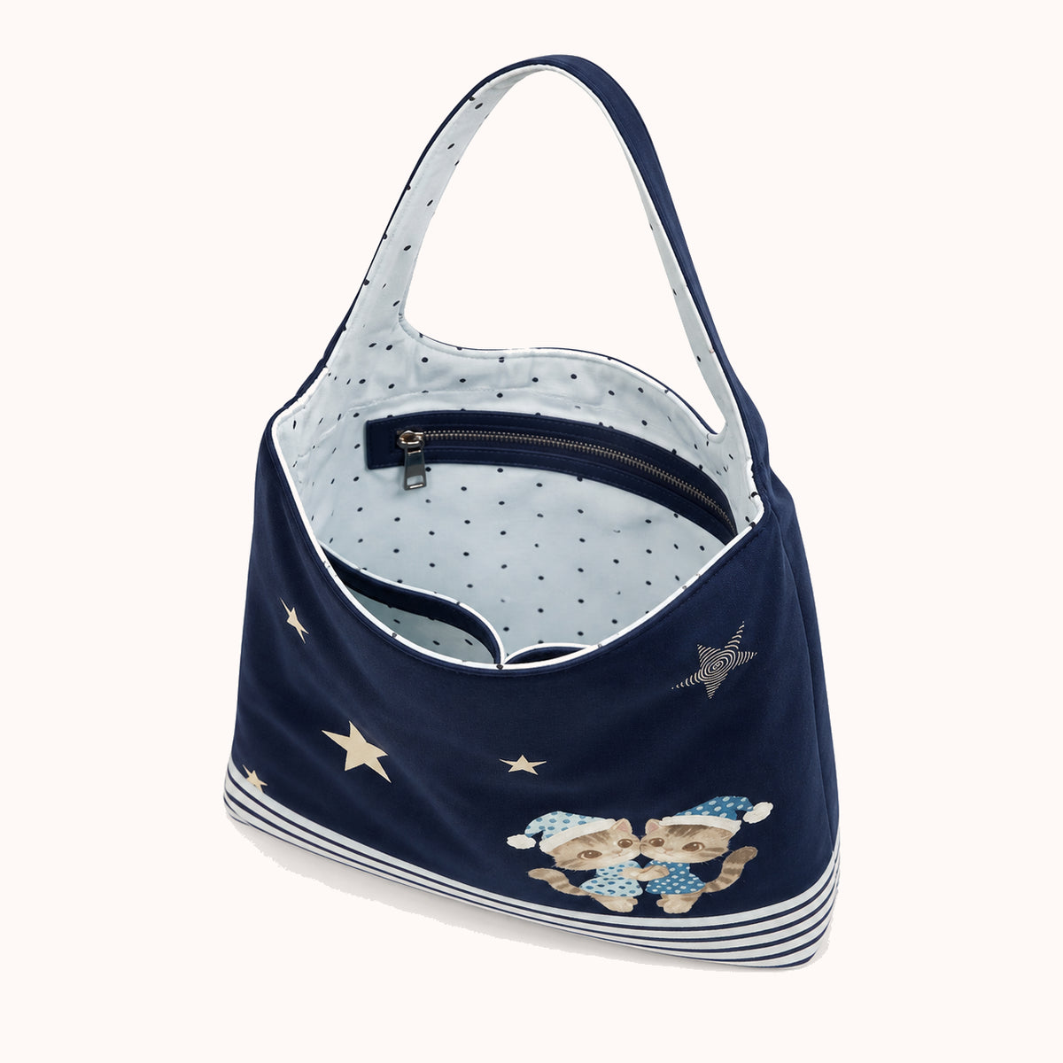 ARIPPULA FEF9F6 | laurel-and-bunny-canvas-shoulder-bag | interior | 016__laurel-and-bunny-canvas-shoulder-bag__interior.webp