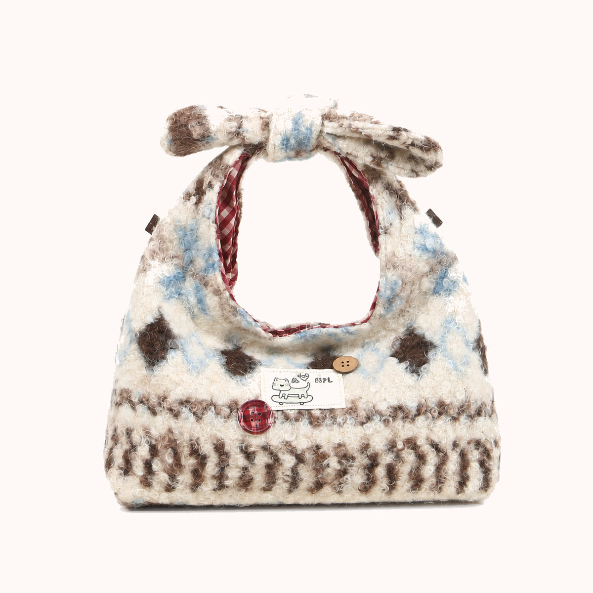 ARIPPULA FEF9F6 | chalet-knit-bucket-bag | close quality | 054__chalet-knit-bucket-bag__cream__front.webp