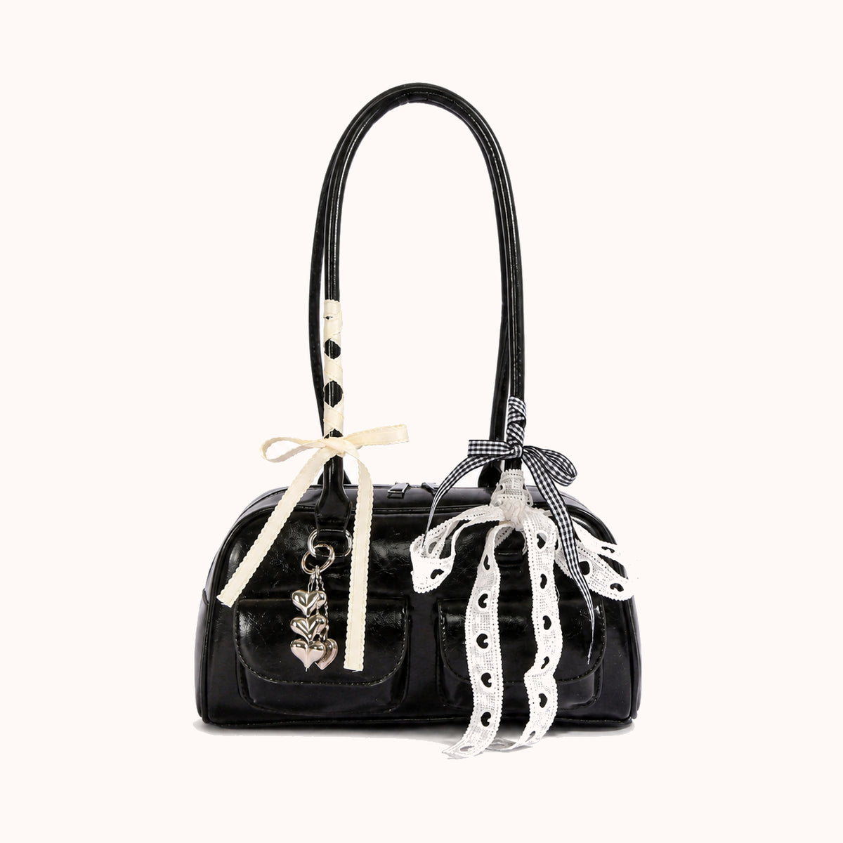ARIPPULA FEF9F6 | opera-smooth-shoulder-bag | close quality | 076__opera-smooth-shoulder-bag__black-charm__front.webp