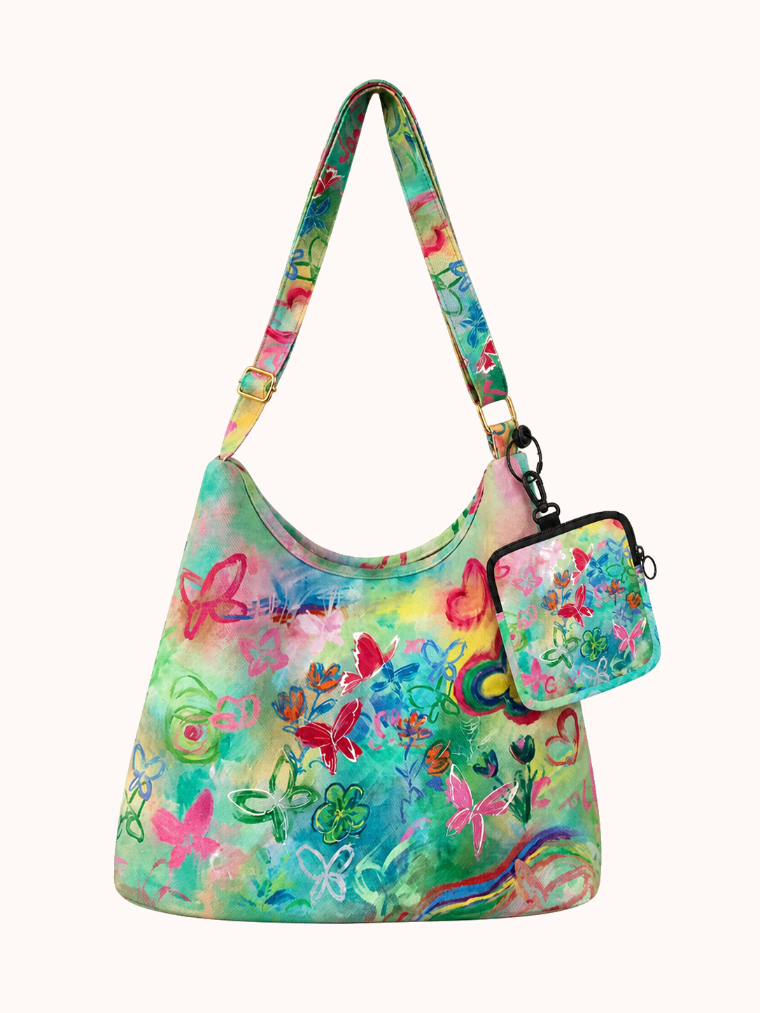 Variant with matching hanging pouch front view