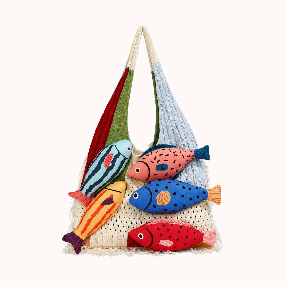 ARIPPULA FEF9F6 | shoal-knit-tote | close quality | 097__shoal-knit-tote__white-blue__front.webp
