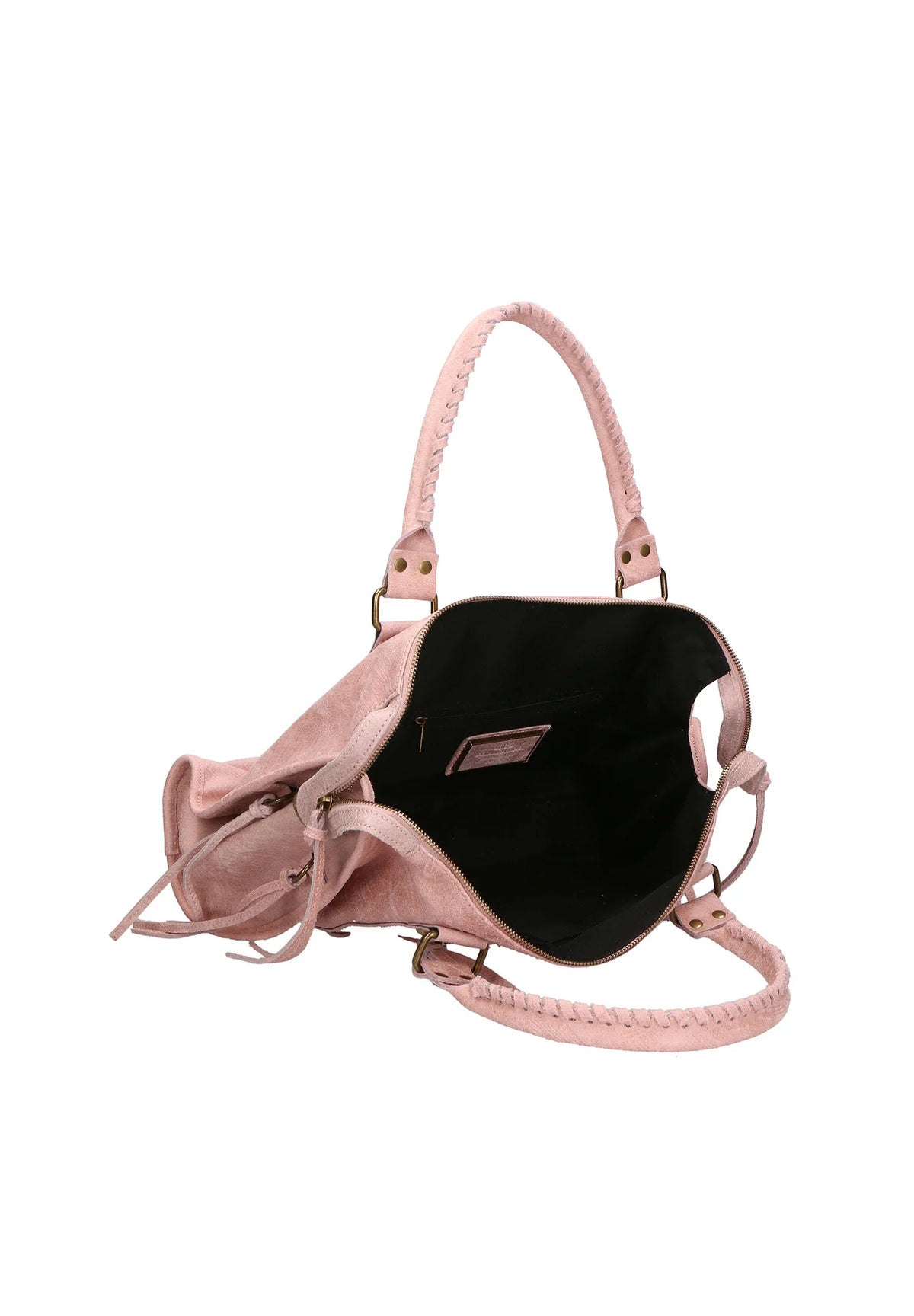Throttle Studded Top-Handle Bag