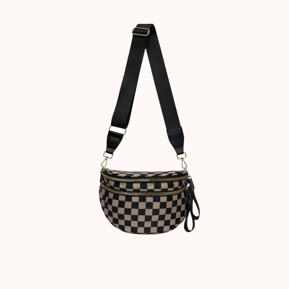 Valla Checkered Crossbody Bag