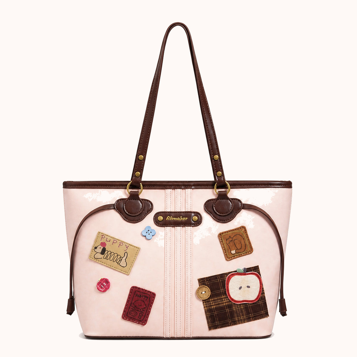 ARIPPULA FEF9F6 | voyager-printed-tote | close quality | 139__voyager-printed-tote__pink__front.webp