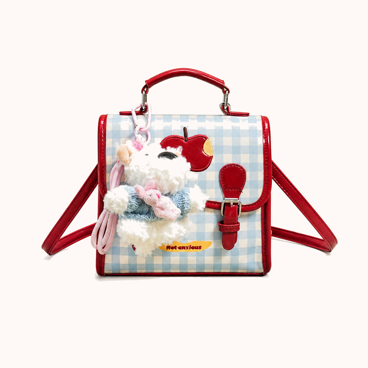 ARIPPULA FEF9F6 | vichy-gingham-backpack | close quality | 142__vichy-gingham-backpack__red__front.webp