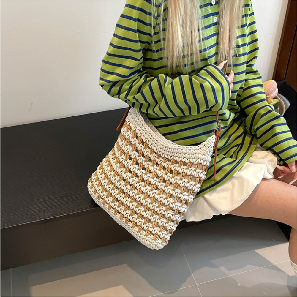 Briselia Woven Shoulder Bag