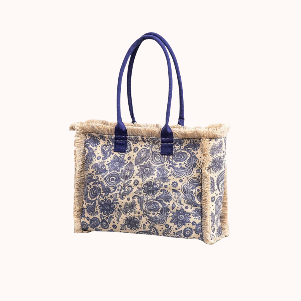 Bolso tote con estampado floral Flora