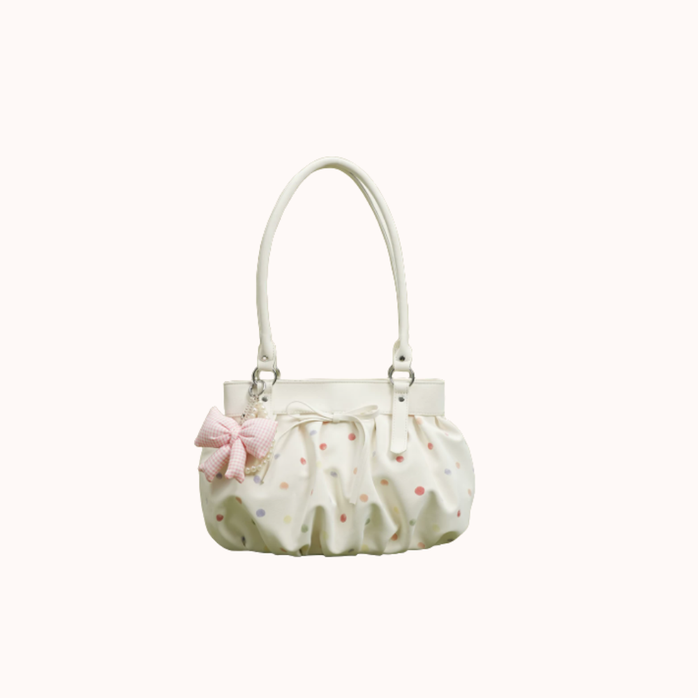 Caspina Polka Dot Shoulder Bag