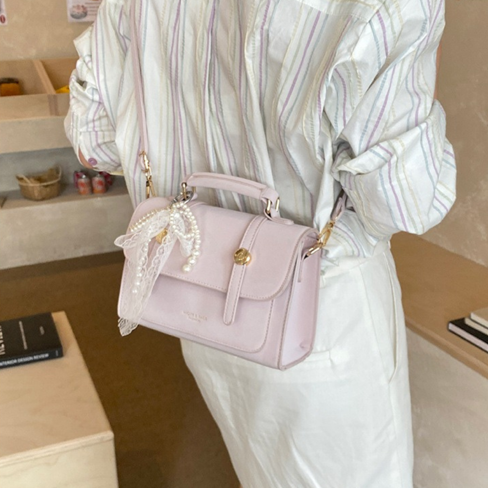 Vessara Top Handle Flap Bag