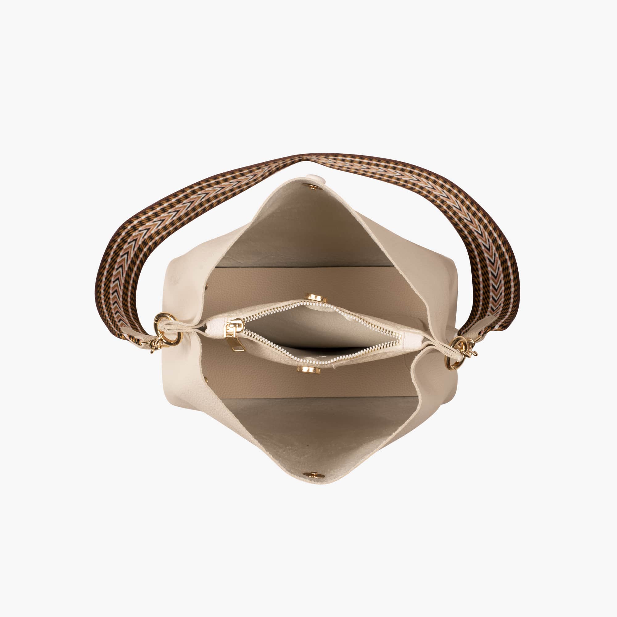 Léonore Vegan Leather Crossbody Bucket Bag