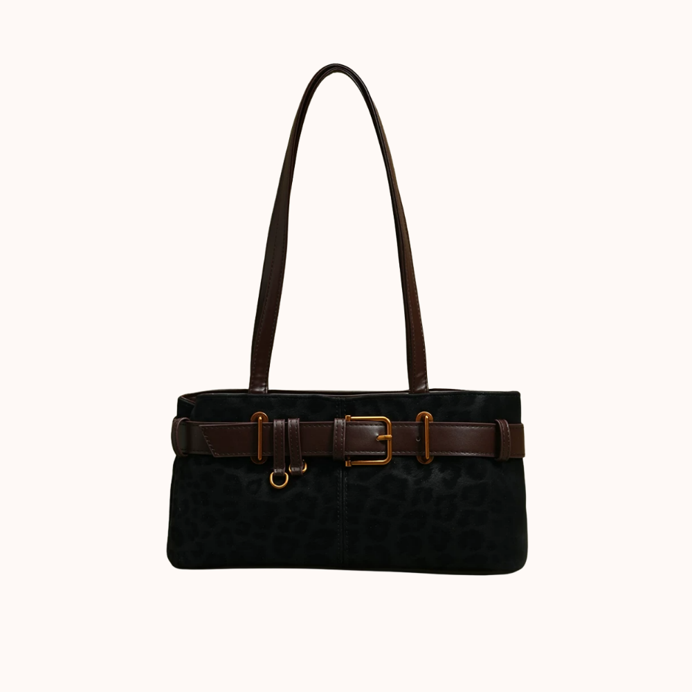 Veloura Suede-Look Shoulder Bag