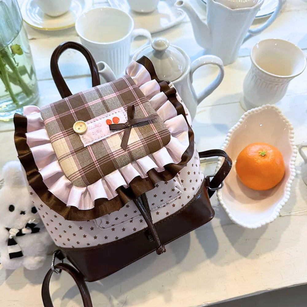 Thessa Ruffled Mini Backpack