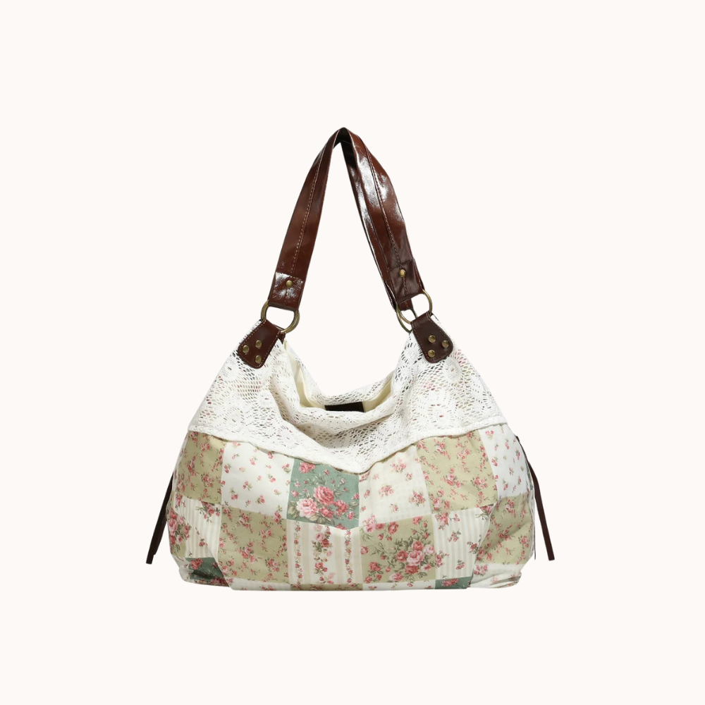 Olyra Lace-Trim Shoulder Bag