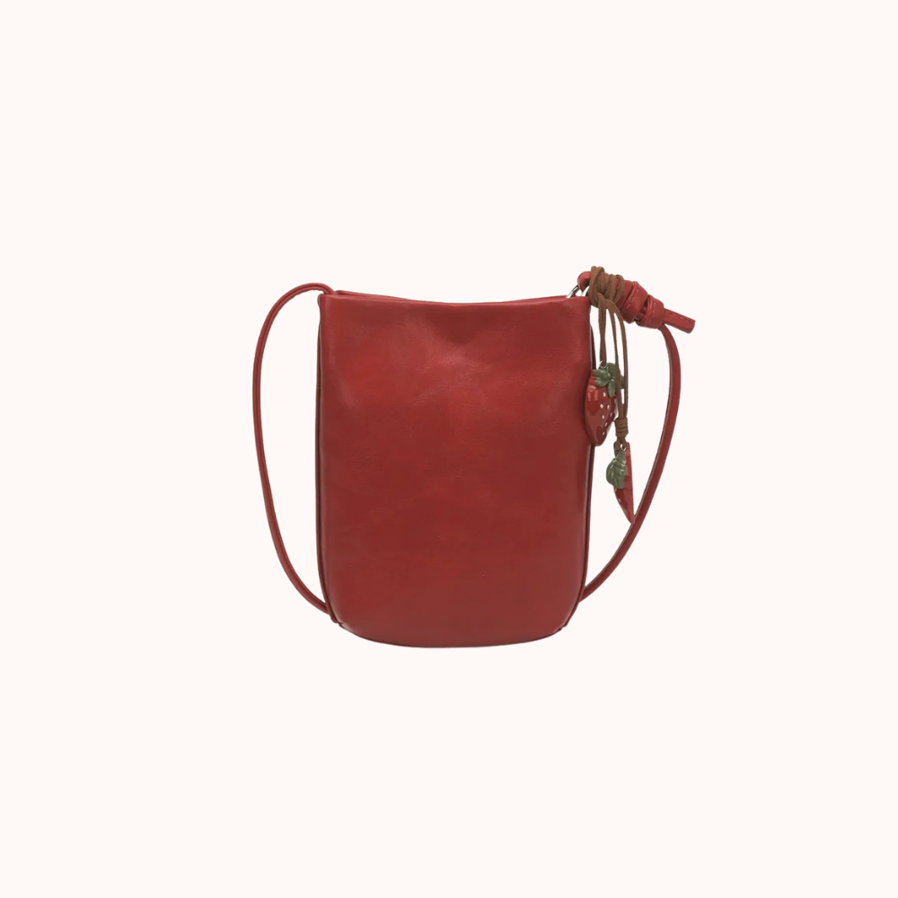 Fruttina Strawberry Charm Bucket Bag