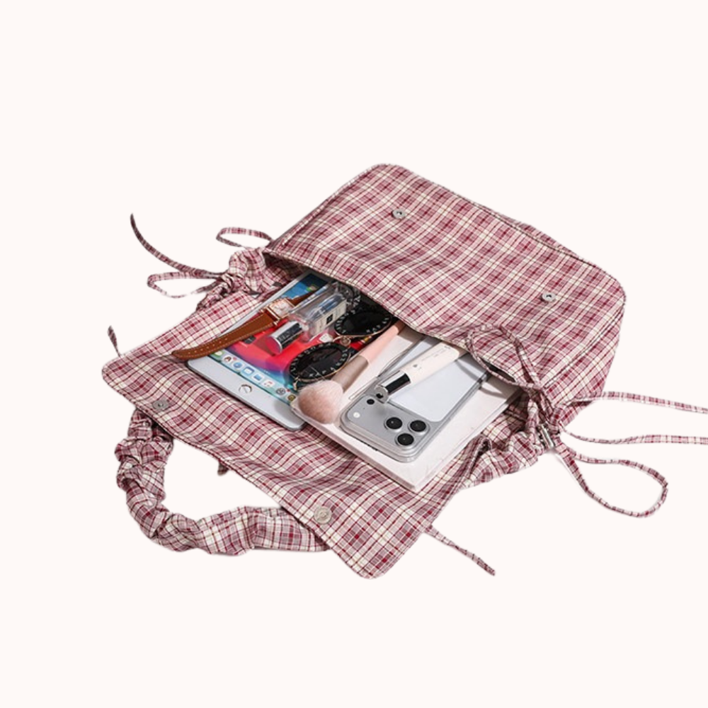 Quivara Plaid Shoulder Bag