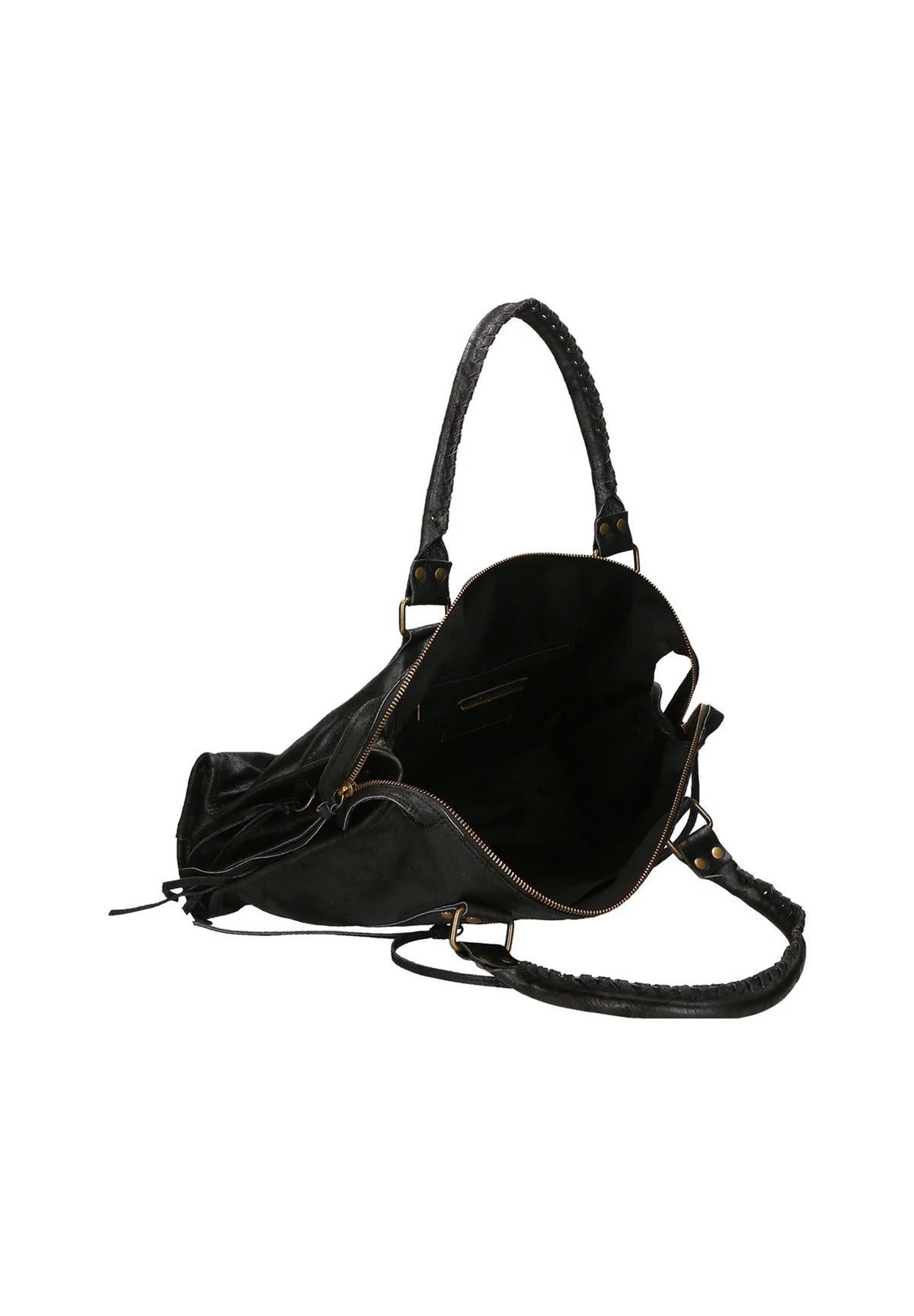 Throttle Studded Top-Handle Bag