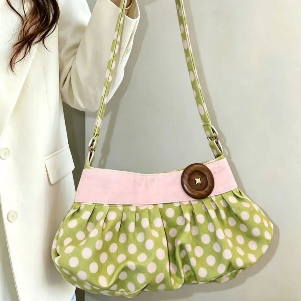 Taviola Polka Dot Shoulder Bag