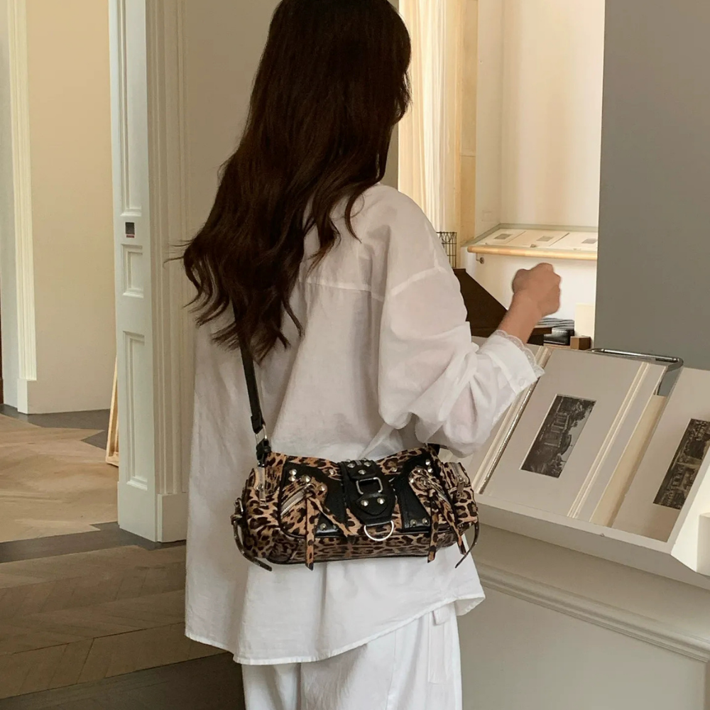 Fauvine Leopard Shoulder Bag