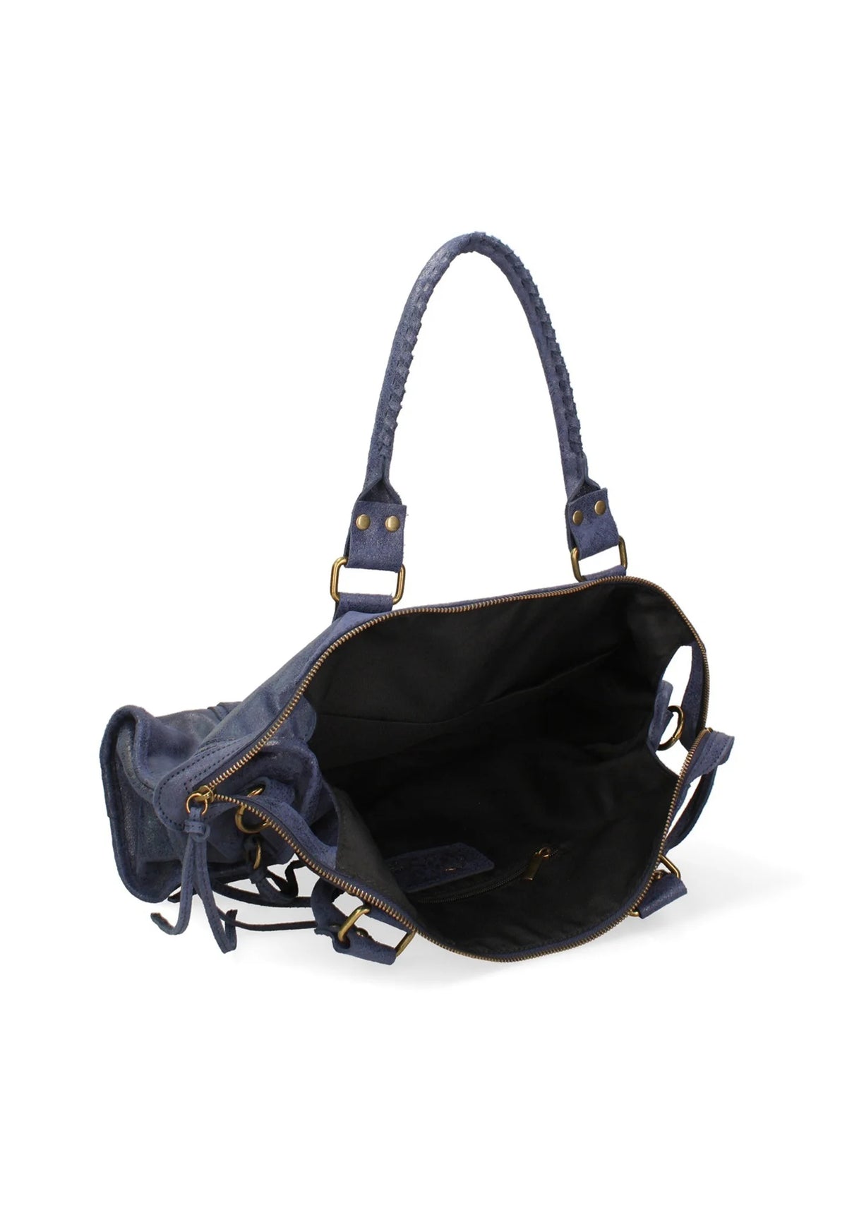 Throttle Studded Top-Handle Bag