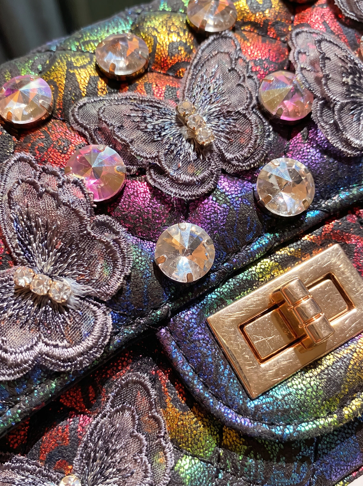 Sac à poignée supérieure matelassé Iris