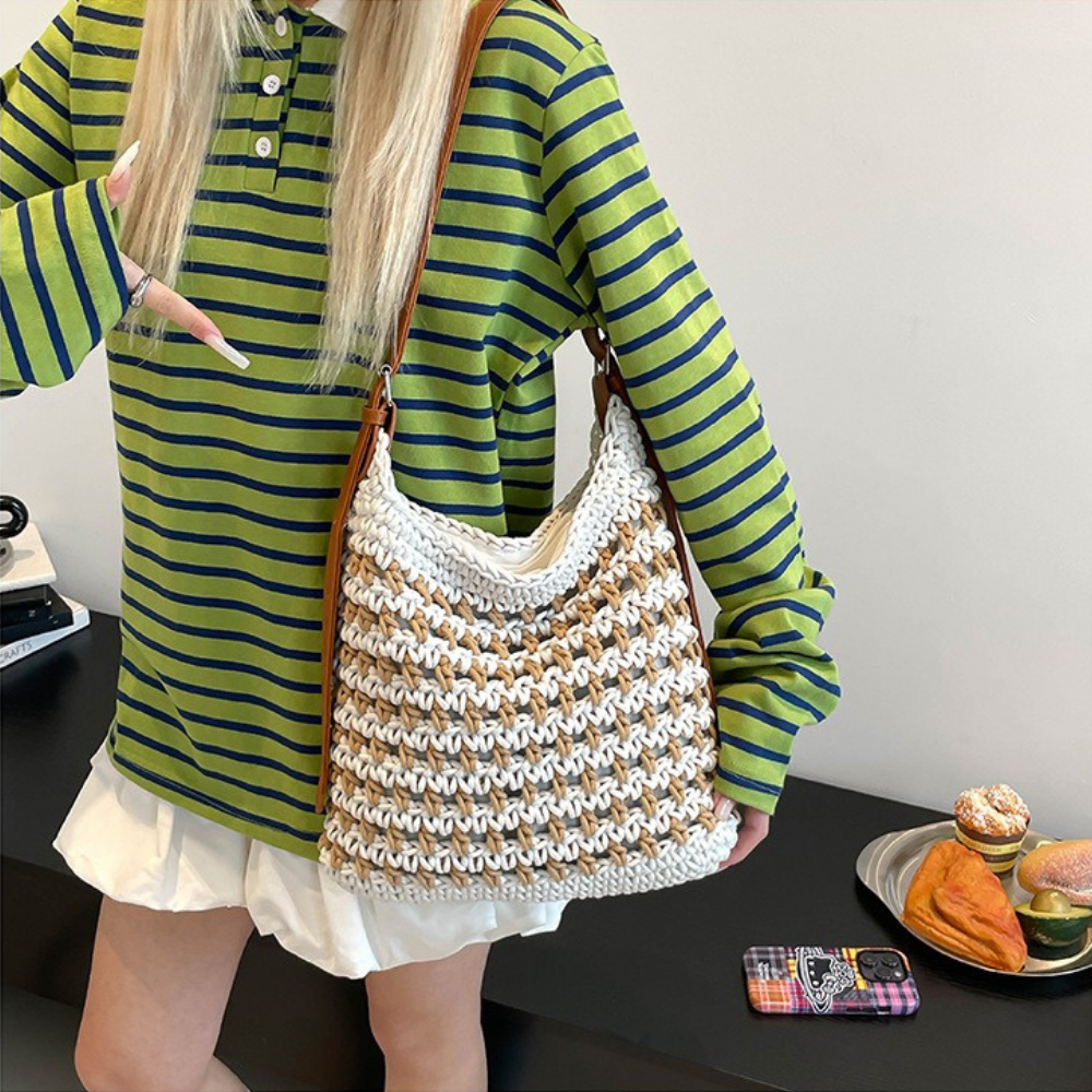 Briselia Woven Shoulder Bag