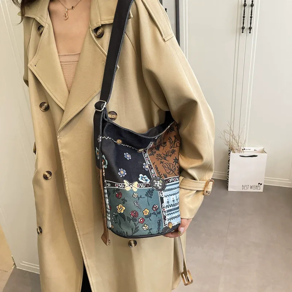Bérénice Printed Bucket Bag