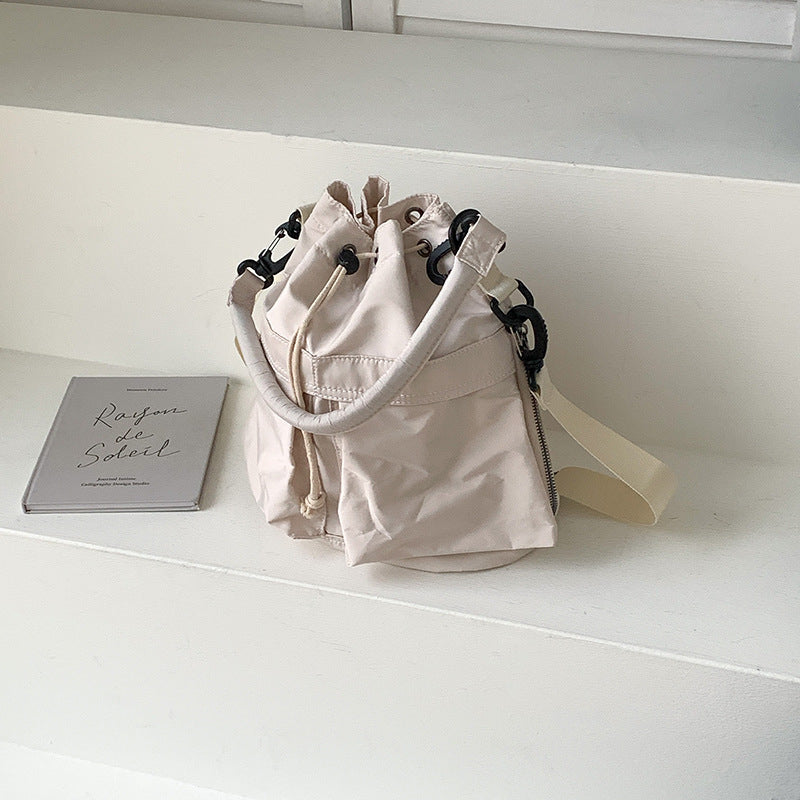 Bellance Vegan Leather Crossbody Bucket Bag
