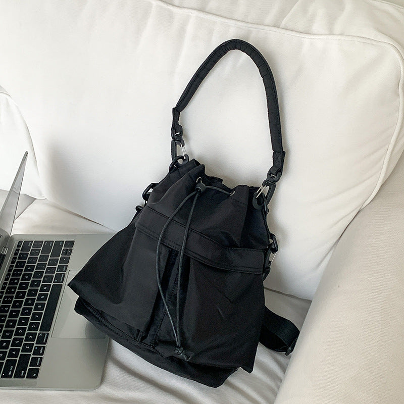 Bellance Vegan Leather Crossbody Bucket Bag