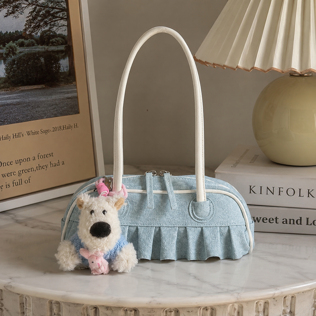 Mavelle Ruffle Shoulder Bag