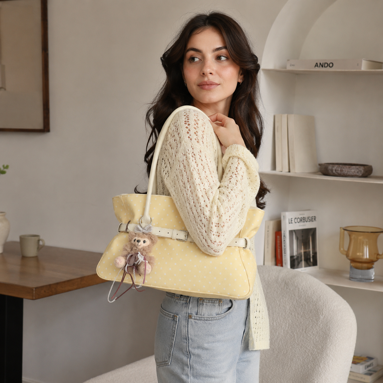 Taffira Polka Dot Tote Bag
