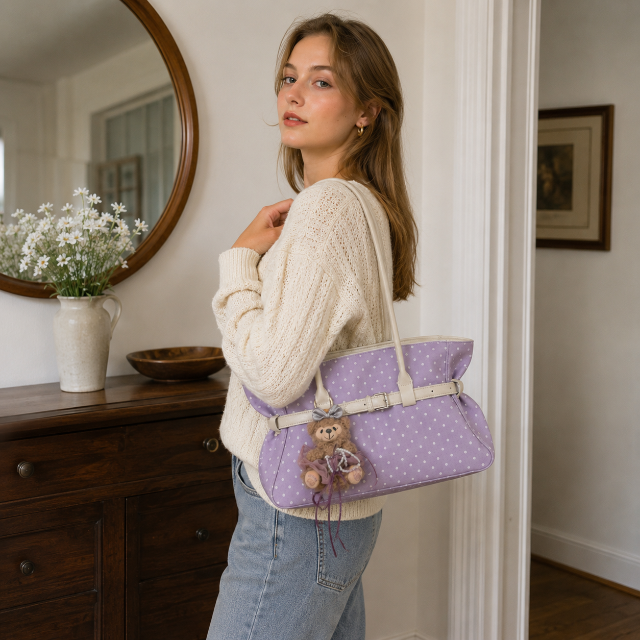 Taffira Polka Dot Tote Bag