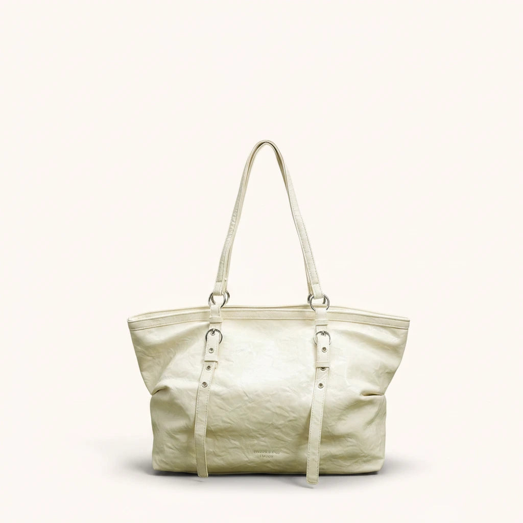 Chestnut Tote — Patent | Remove the bg with text of the products and replace the bg with image reference i give and keep the showdow of the products