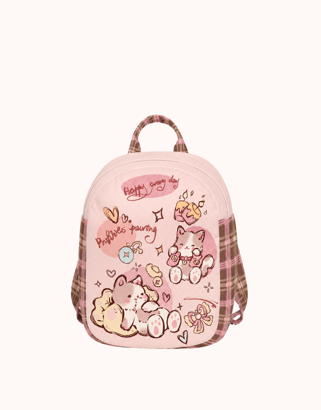 Canvas-Rucksack mit Feast-Cat-Motiv