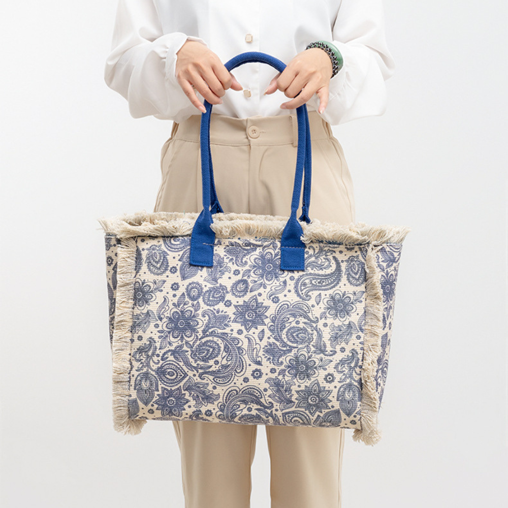 Bolso tote con estampado floral Flora