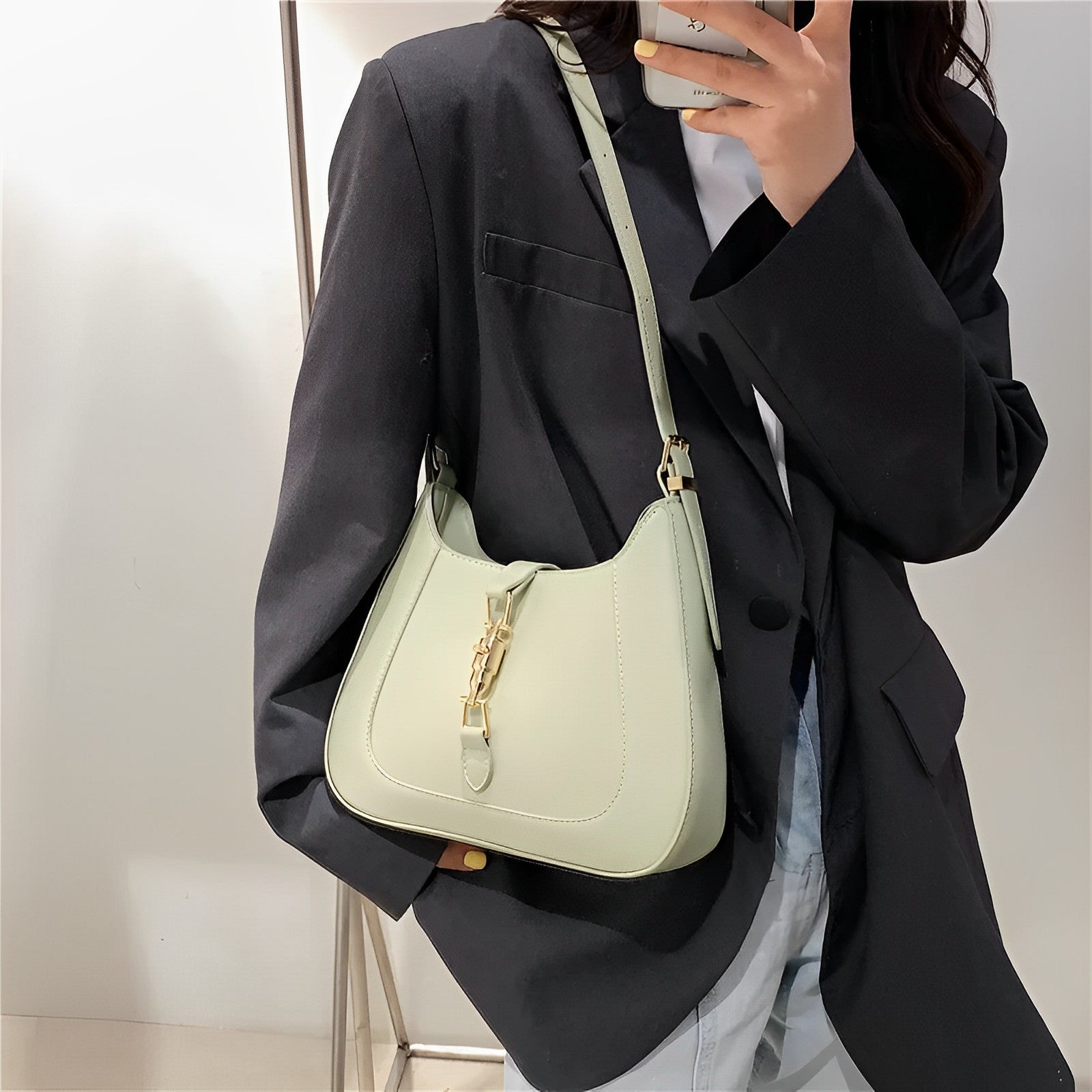 Rivoire Vegan Leather Shoulder Bag