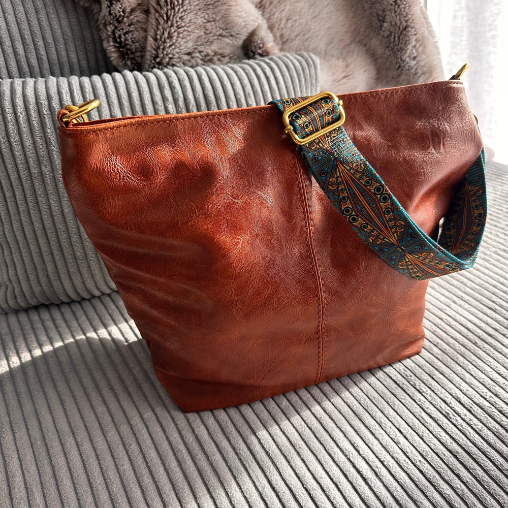 Castille Vegan Leather Crossbody Bag