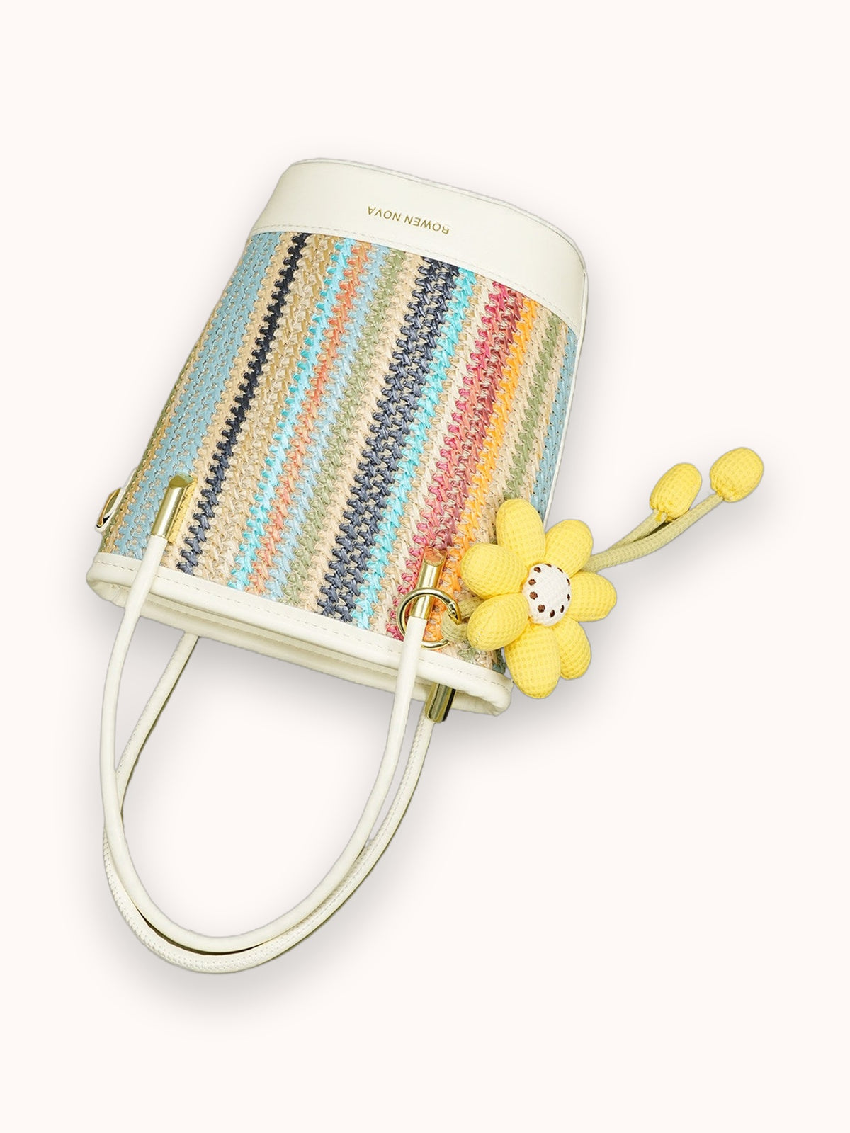 Fiesta Straw Bucket Bag