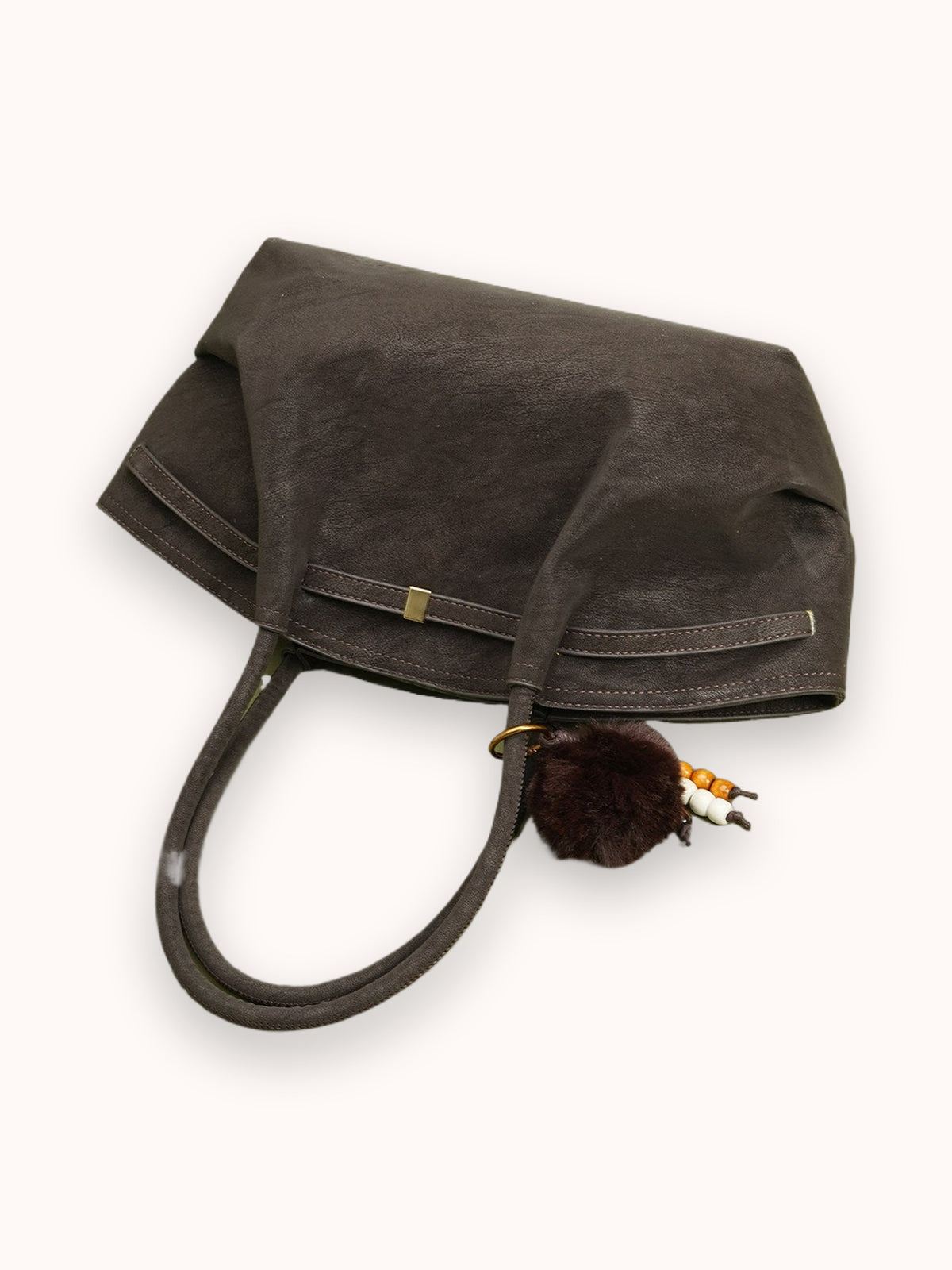 Walnut Pebbled Tote