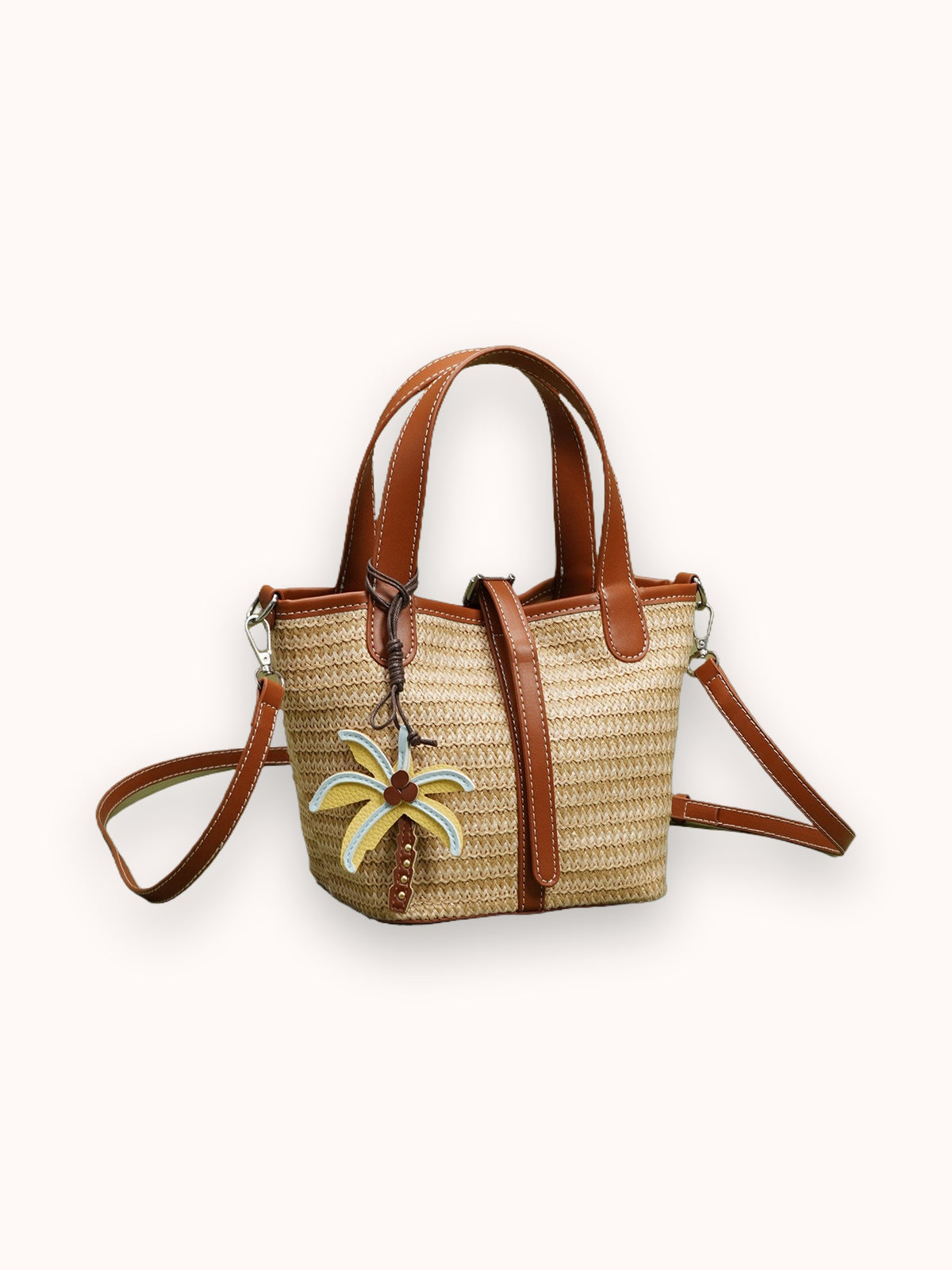 Słomiana mini torba typu tote Harbour