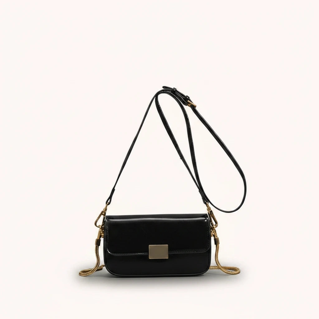 Praline Crossbody — Patent | Remove the bg with text of the products and replace the bg with image reference i give and keep the showdow of the products
