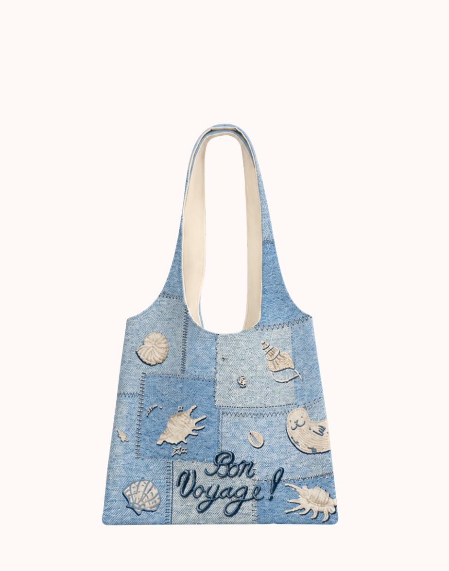 Sea Song Canvas Shoulder Bag