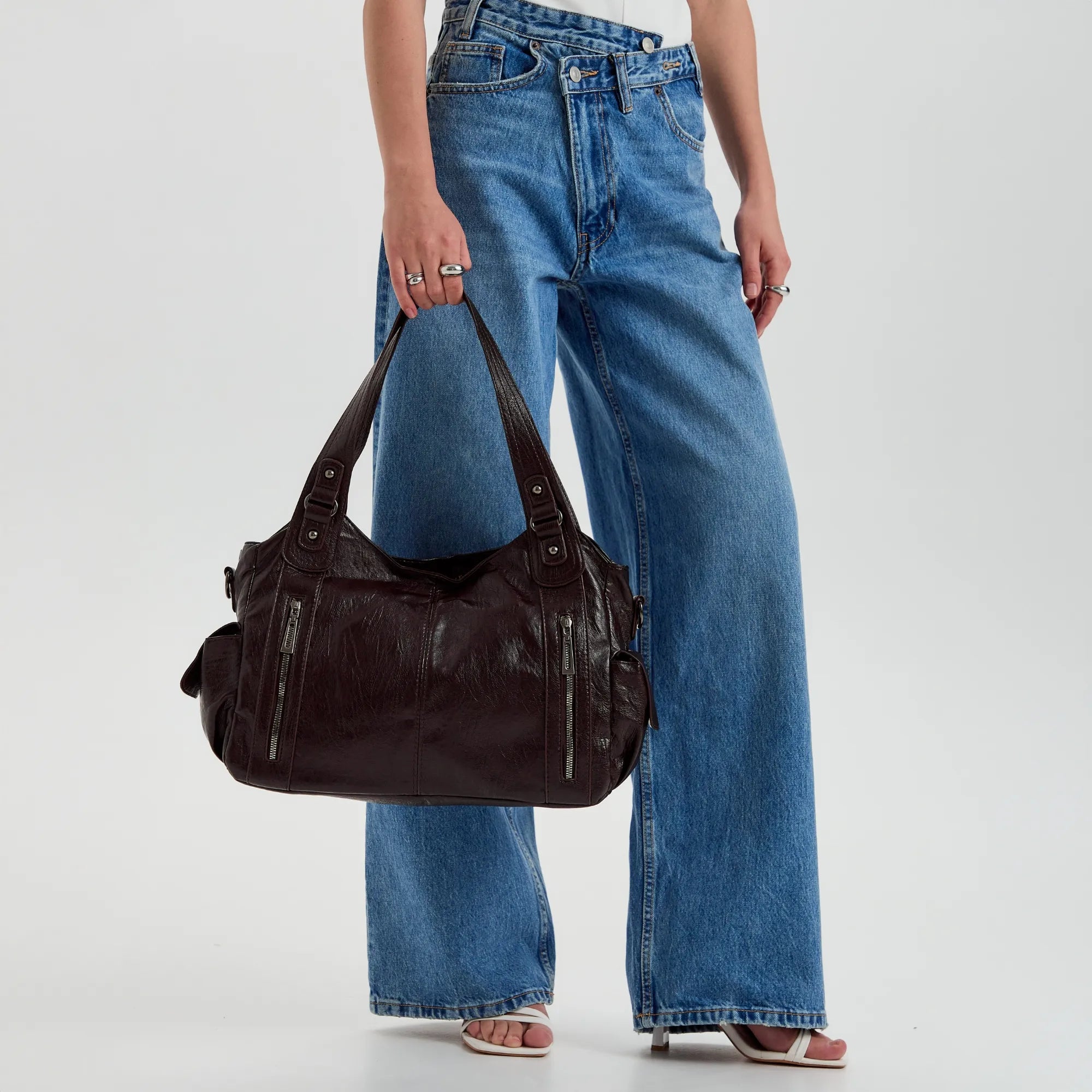 Launa Vegan Leather Crossbody Bag