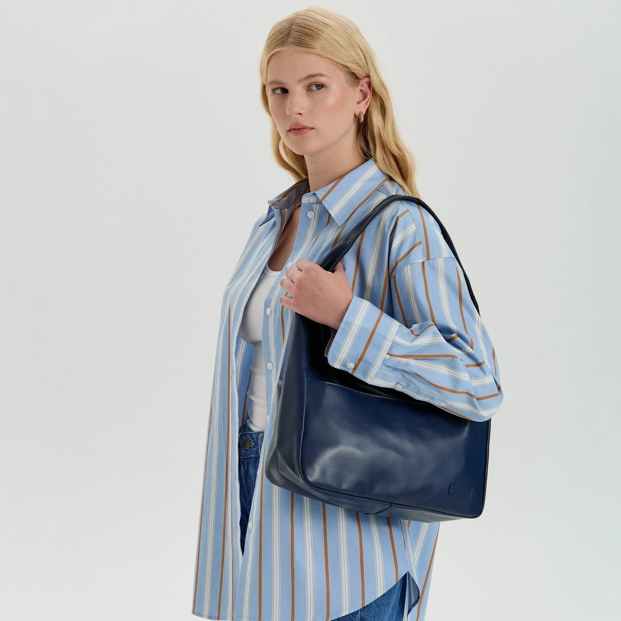 Lilya Vegan Leather Hobo Bag