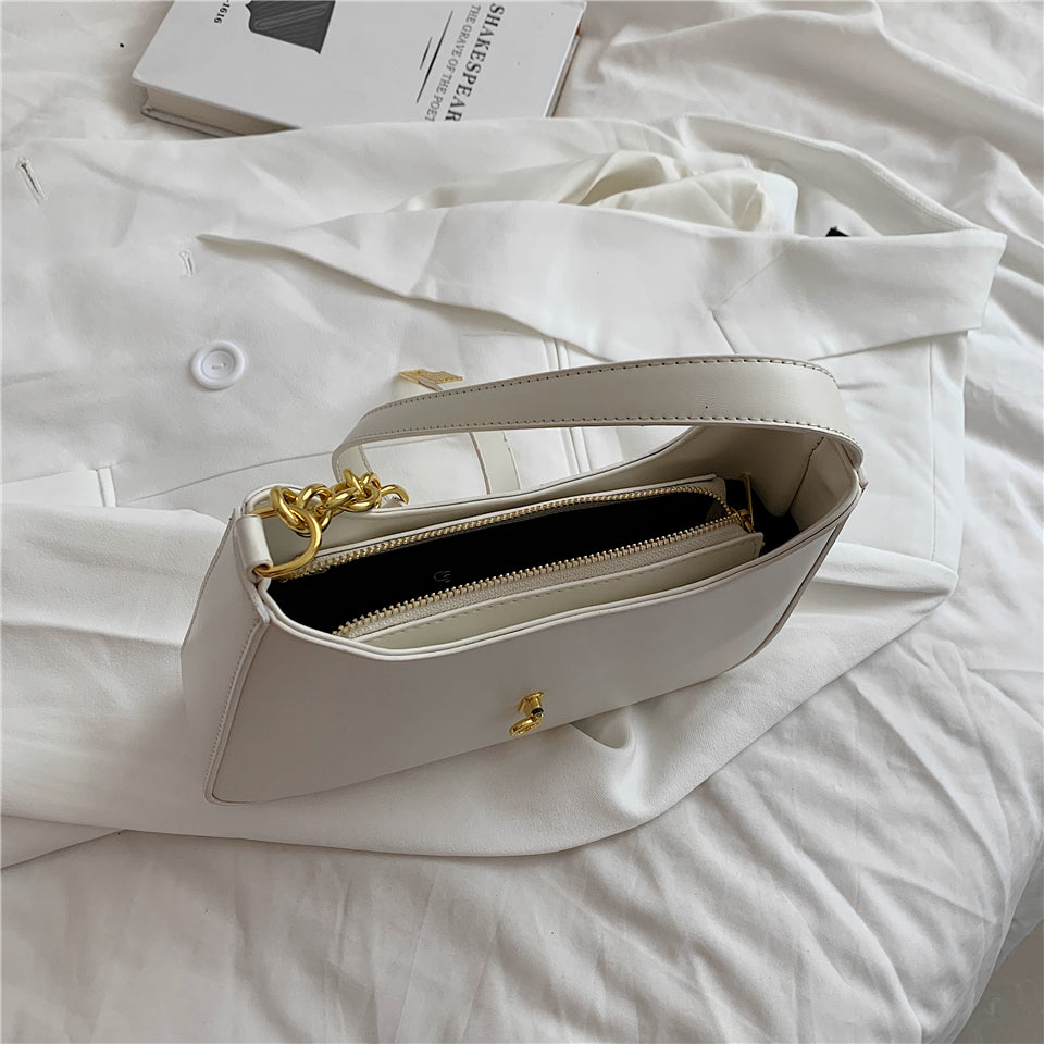 Allia Vegan Leather Shoulder Bag
