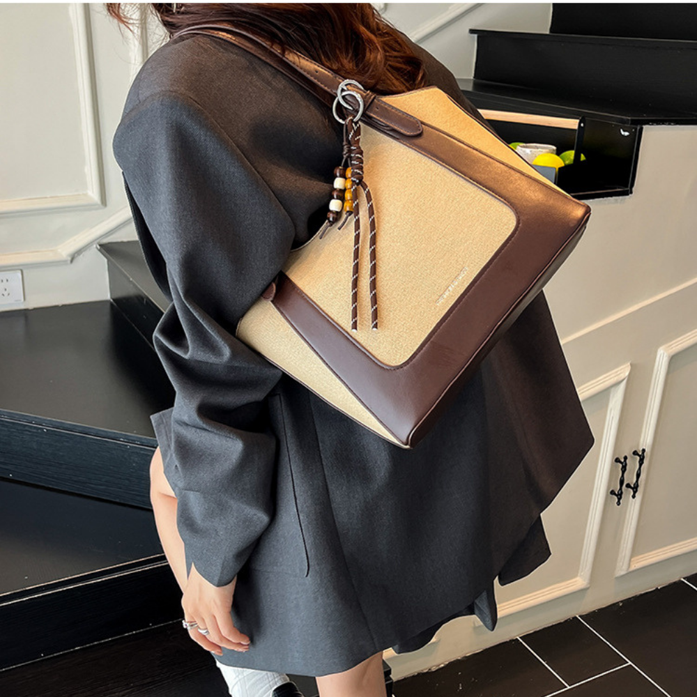 Norella Two-Tone Tote Bag