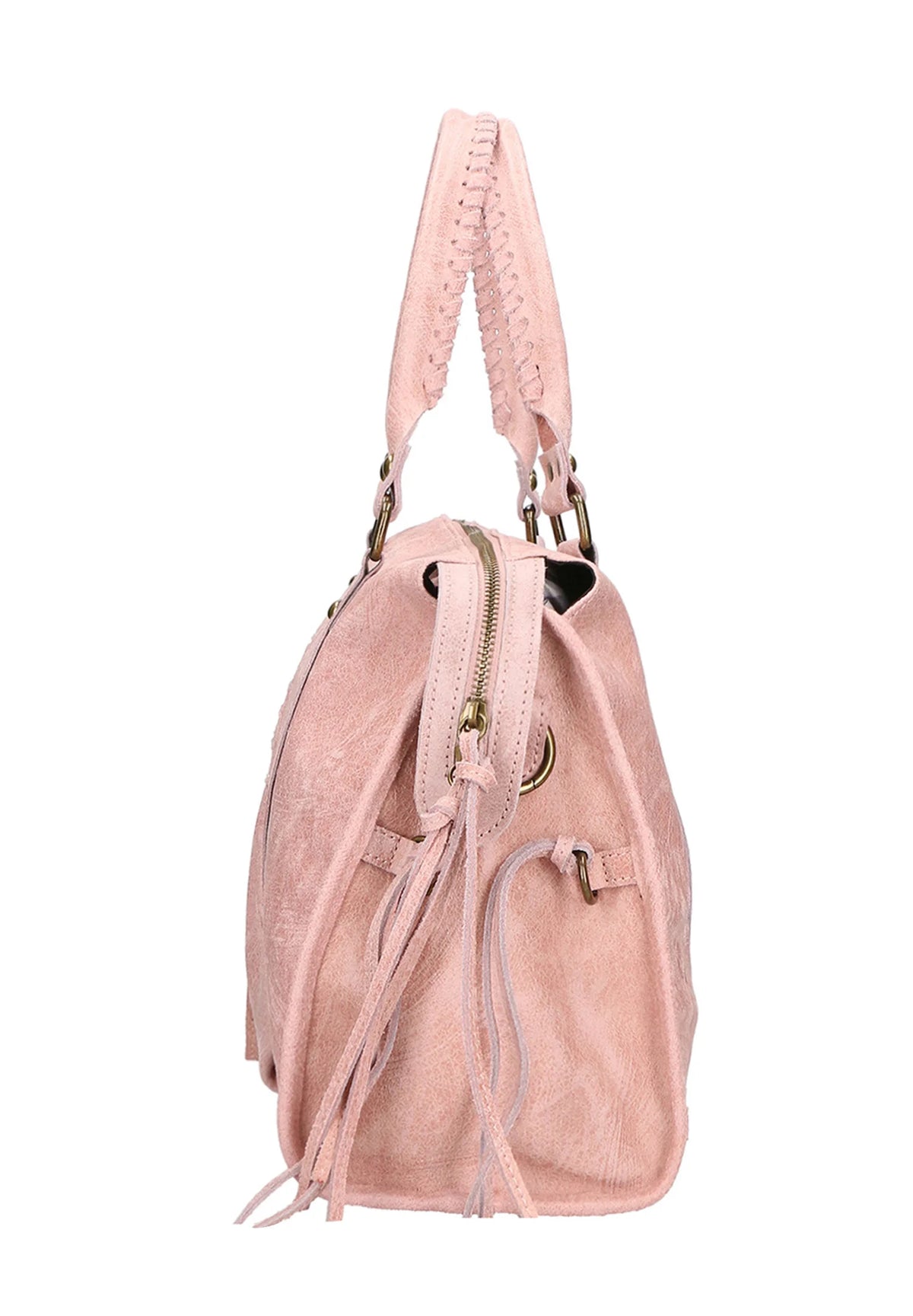 Throttle Studded Top-Handle Bag