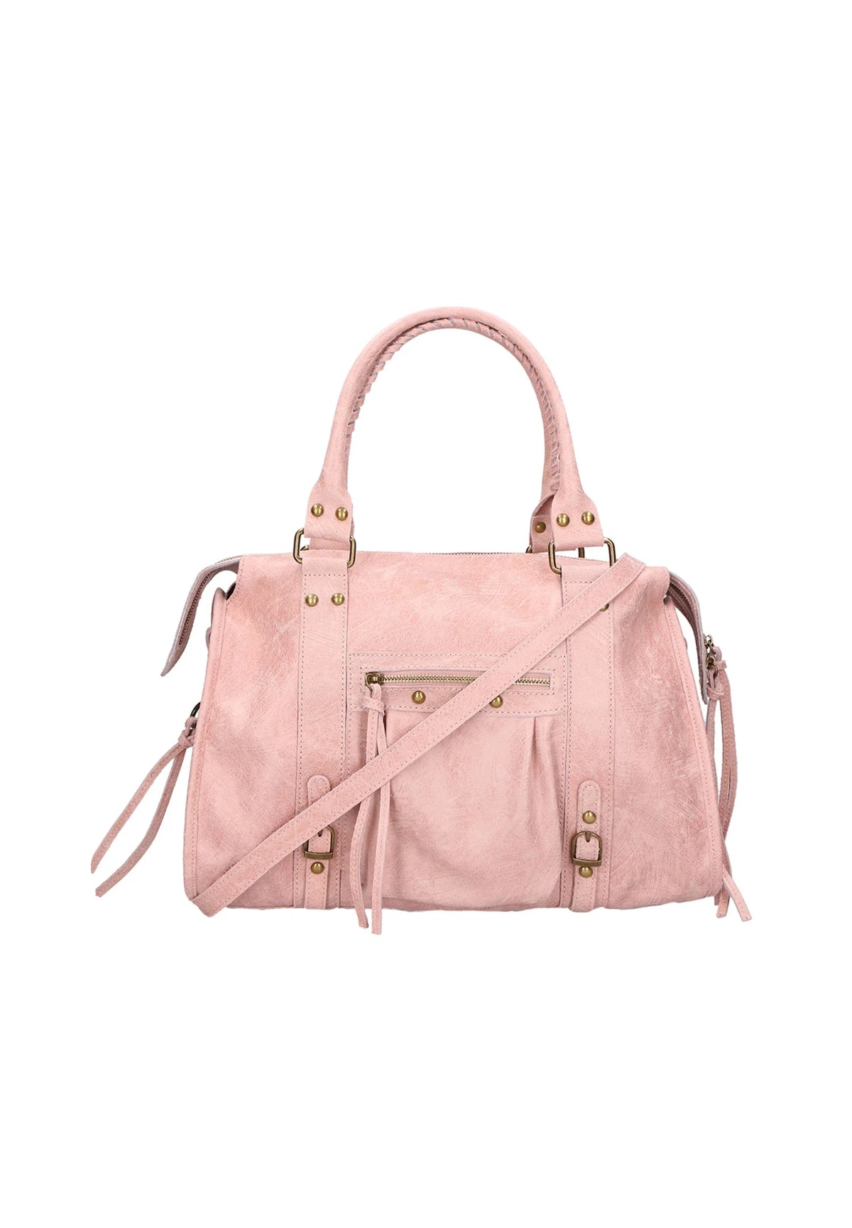 Throttle Studded Top-Handle Bag