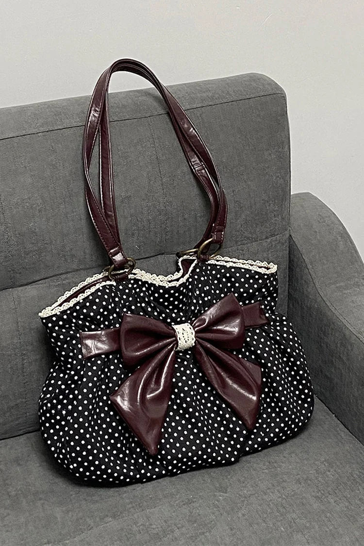 Shopper mit Ganache-Pünktchen
