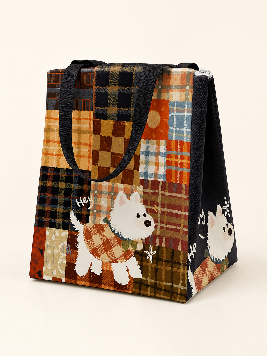Explorer Puppy Insulated Lunch Bag — back view