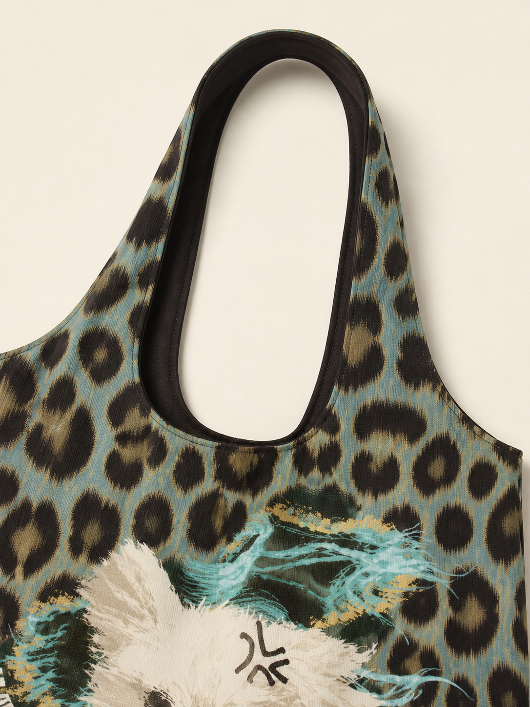 Knockout Canvas Shoulder Bag — handle detail